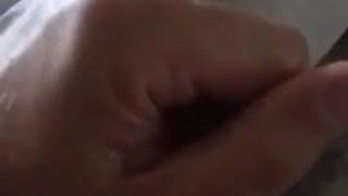 Perfect cock slow motion jack and cum