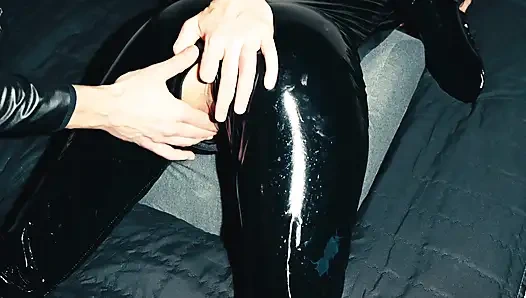 He Jerks My Pussy with a Finger in the Ass