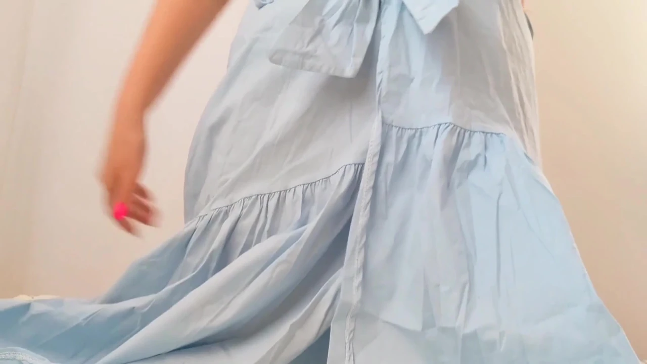 A cute student with brown hair and in a blue skirt showed her big breasts on camera – Luxury Orgasm – LuxuryOrgasm