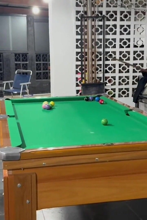Sr Carmona and Victor Ferraz Playing Naked Billiards