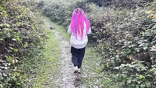 I Met Pervert Submissive Girl Outdoor and Punished Her Pussy