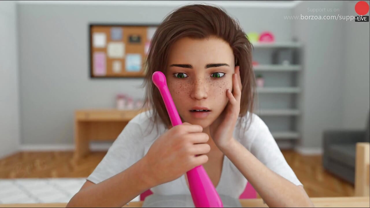 She was so scared to let me fuck her virgin pussy. So I cum in her virgin ass big load of hot sperm. Milfy city, Sara, part 2/4