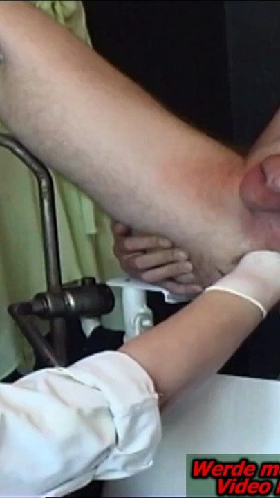 German Grandma Fist Guy anal and needle his penis painful | Clip 2