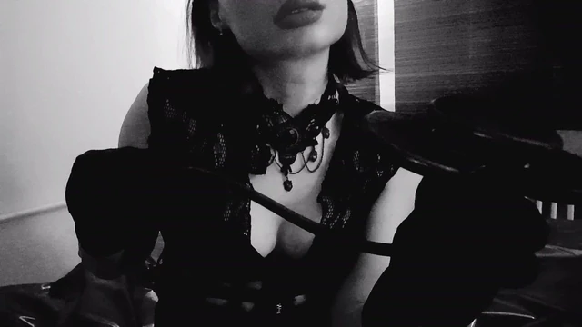 Miss Emma with butterfly gag