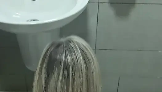 I was so horny at the office I fucked him in the bathroom at lunch