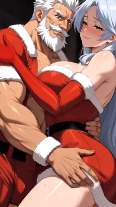 "Naughty Santa Punishes Submissive Mrs. Claus on Christmas Night - Hentai Anime" | Clip 3