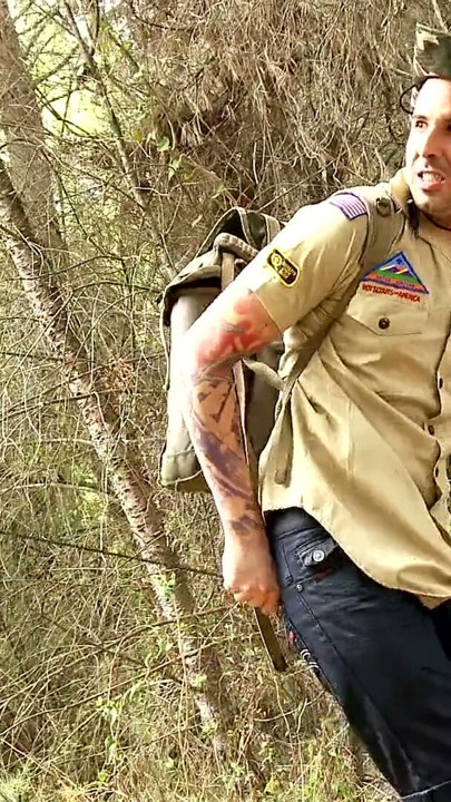 Boy Scout is seduced to fuck by black female warrior | Clip 1