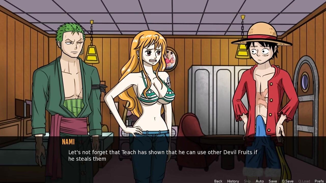 One Slice of Lust (one Piece) V1.6 Part 3 Nico Robin Naked Body Taking Sun