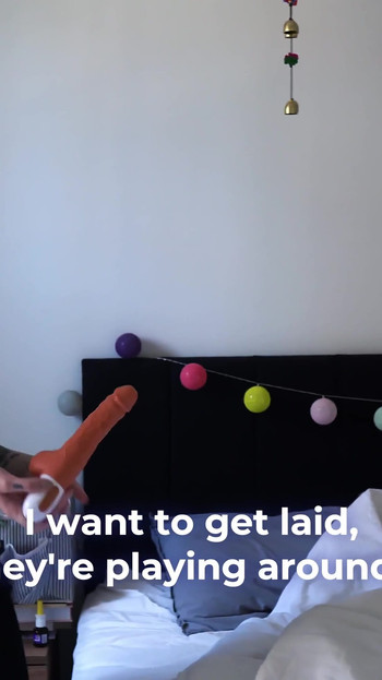 Powerful moment from "My first lesbian sex with a girlfriend"