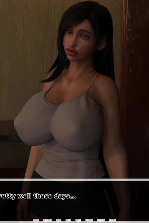 Tifa的黑暗天堂：当公牛不小心进入她的阴户时, 绿帽男在亲吻他的女朋友 - 第36集