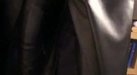 Beautiful Sexy Black Leather on an attractive brunette