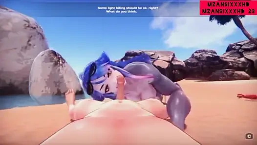 Getting Shark-lady Pregnant With My Big White Cock!