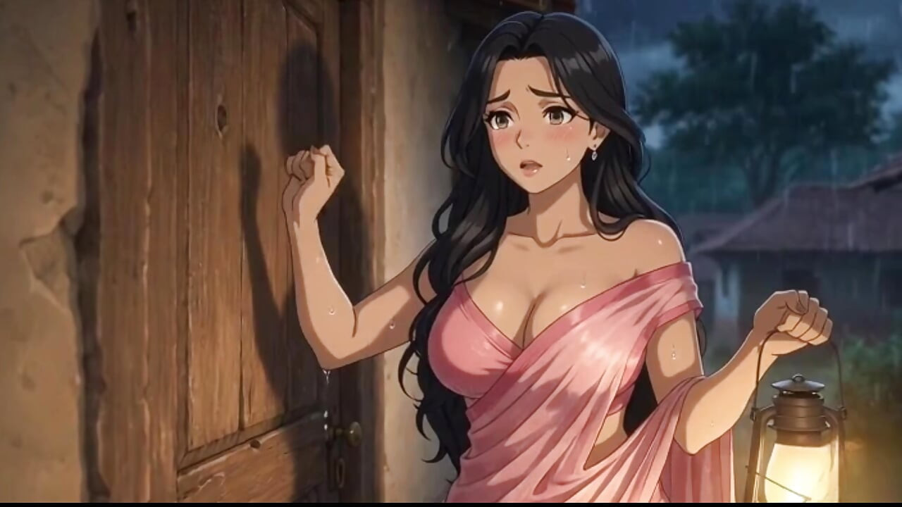 Barsaat Ki Raat Mein Padosi Ne Akeli Bhabhi Ko Tarpa Diya