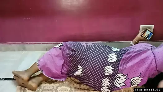 Tithi Bhabi Enjoying With House Worker At Floor.