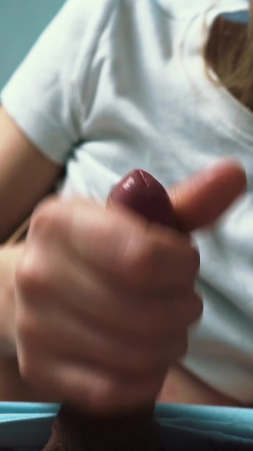Step sister decided to masturbate me and I filmed it on video and smeared the entire lens with my sperm from pleasure. | Clip 1