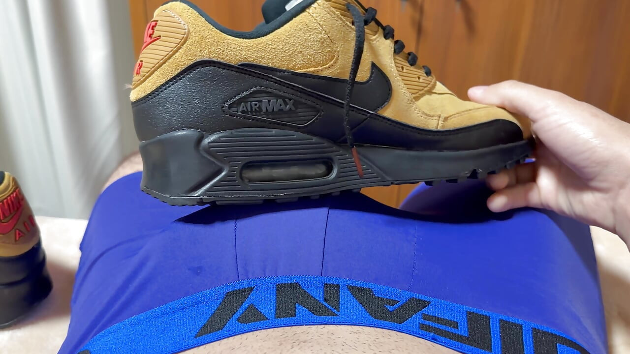 Fucking my new Nike Air Max 90 using fleshlight part 1