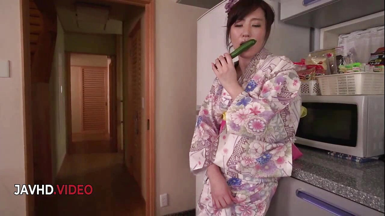 Ryouka Shinoda's Explosive Solo Show: Passionate MILF in Nasty Dildo Adventure