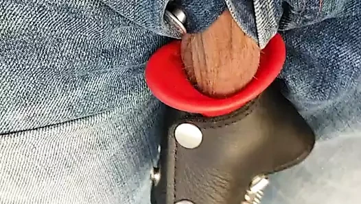 mit ballstretcher am strand