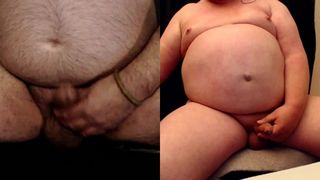 Skype hai người đàn ông béo