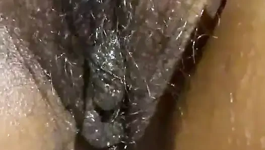 My Little Hole is Filled with a big Vibrator with oil massage