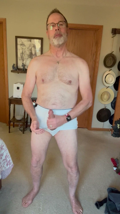 Daddy strips for Jeff, asks for a cum shot | Clip 1