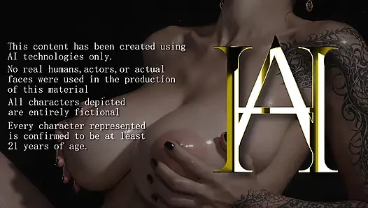 Dragon Tattooed Goddess in Black Lace Wet With Massive Breasts - ATKINS HEAVEN