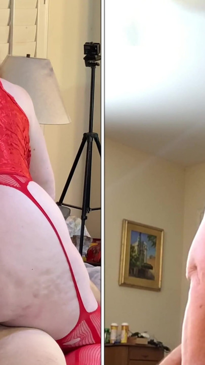 Gylf Carmen Angel's Lady in Red Dildo Fuck & Cowgirl Ride to Orgasm 10823fap