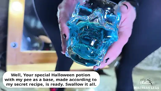 The Mistress is making you a special Halloween potion using her pee (Fem...