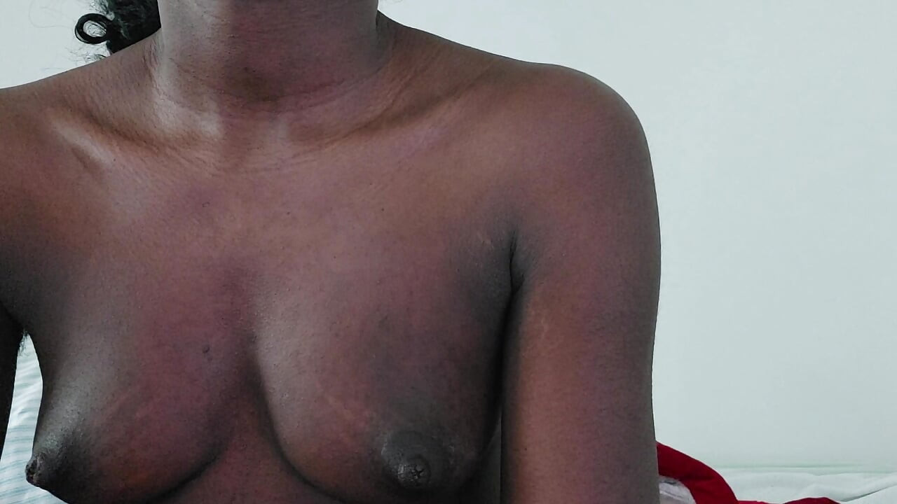 Teen plays with boobs