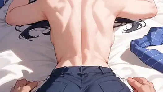Hentai anime - schönes mädchen will zum ersten mal ficken und liebt es