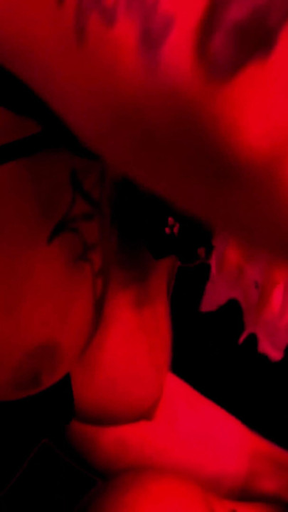 Thrilling moment from "BDSM Vamp Metal Sex"