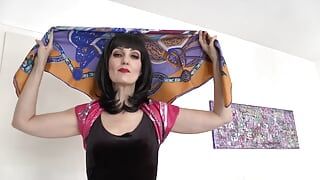 Beautiful Silk Headscarf Fashion Show Clip