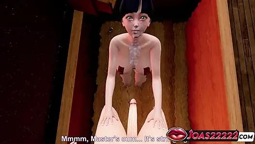 Fuyumi si cewek dengan tubuh aduhai lagi asik nyepong kontol sampai dicrot di muka!