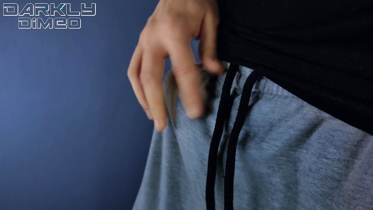 Horny guy wanking big dick moaning from orgasm ASMR, huge load