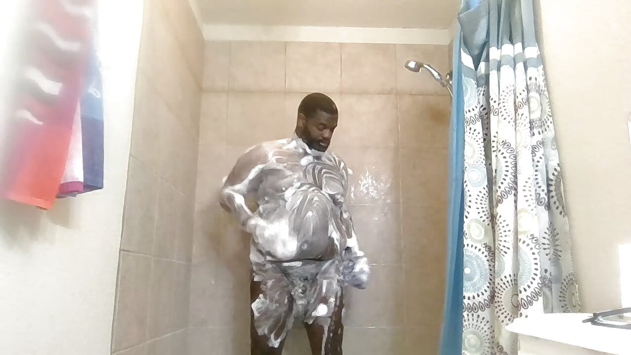 Lathered up mid-day shower