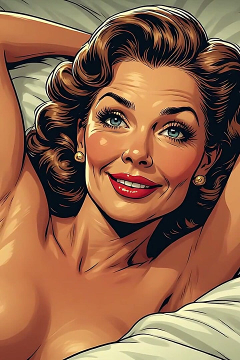 Vintage Pin up Babe Art