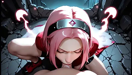 Sakura Haruno Hot Ninja Fucking Hard In Hidden Cave And On The Road To Konoha - Doggy Style Anal Intense Pleasure Loud Moans Chakra Rose E