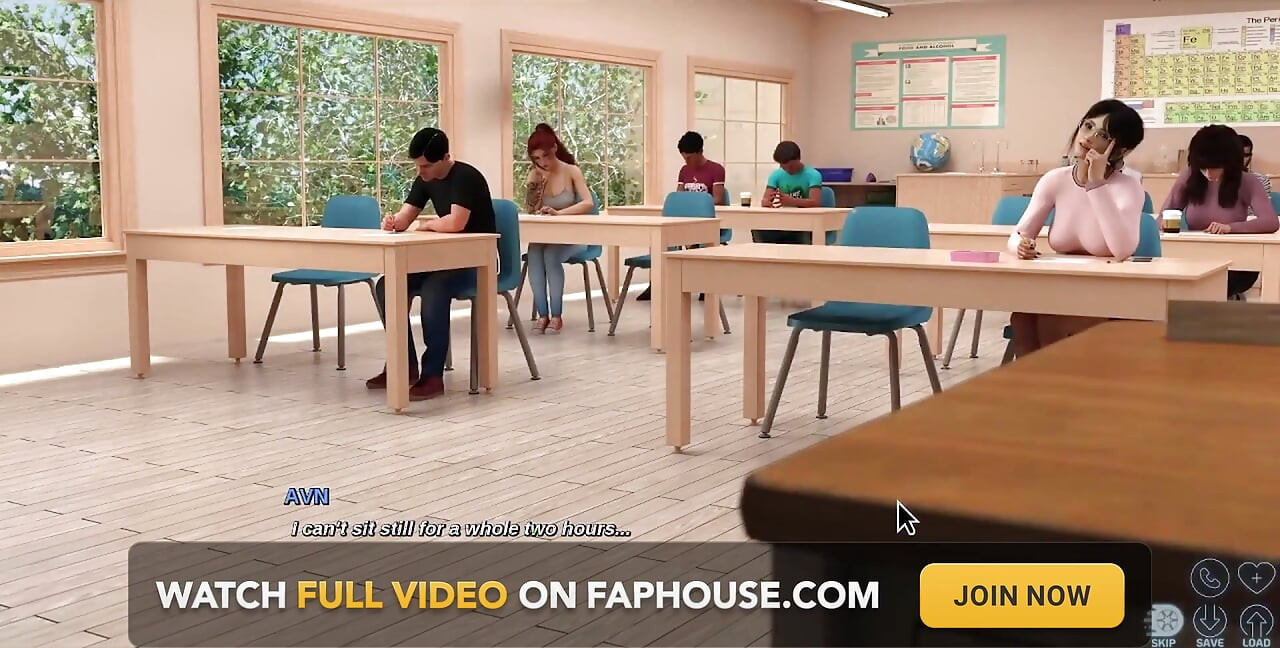 Race of Life - Asian College Student Flashes Her Pussy to Teacher in the Test