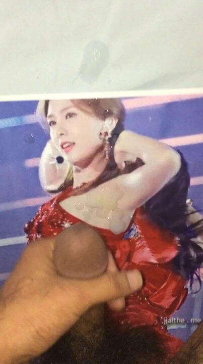 Apink Hayoung Cum On Her Sexy Armpits with this Red Dress