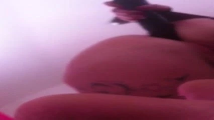 uk bbw puts big black  didlo in ass