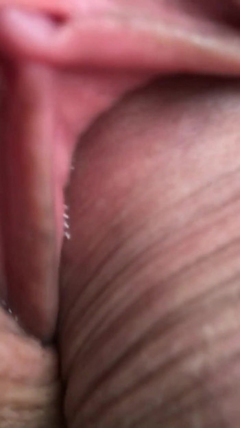 Stunning moment from "Husband licks my used pussy and cums a second time. Female orgasm close-up. Home amateur sex."