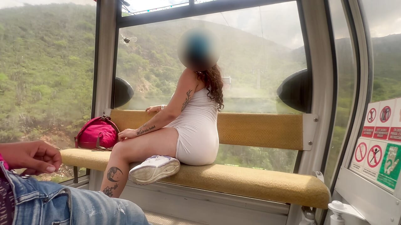 Blowjob And Fuck In The Cable Car In Colombia, Santander With A Very Horny Pregnant Woman