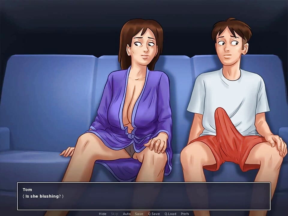 Summertime saga: stepmom and stepson doing naughty things in the house ep 39