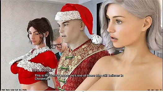 Laura Lustful Secret Christmas 2023 Mrs Santa sama pria tua sambil berperan sebagai istrinya