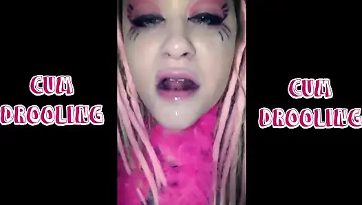 Cum Drooling with Slurping Sounds Extended.