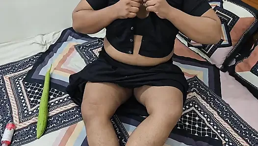 Expatriate's wife quenches her thirst with eggplant part 01