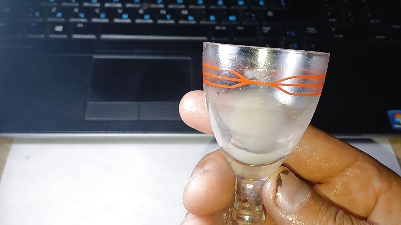 A glass of sperm