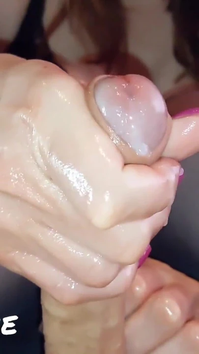 Powerful moment from "10 Reasons I Love Giving Handjobs Compilation (Milking-time)"
