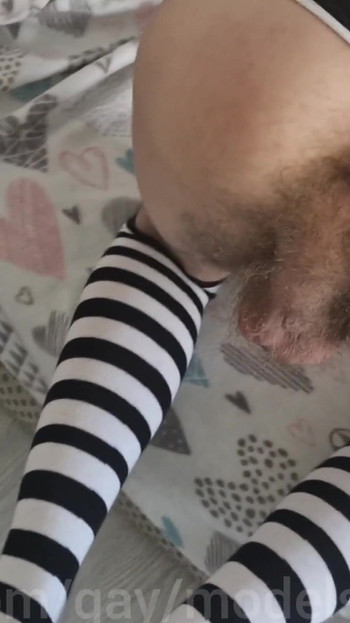 Thrilling moment from "Dominant fucking and obedient sissy femboy teen 18 year old had an orgy!"