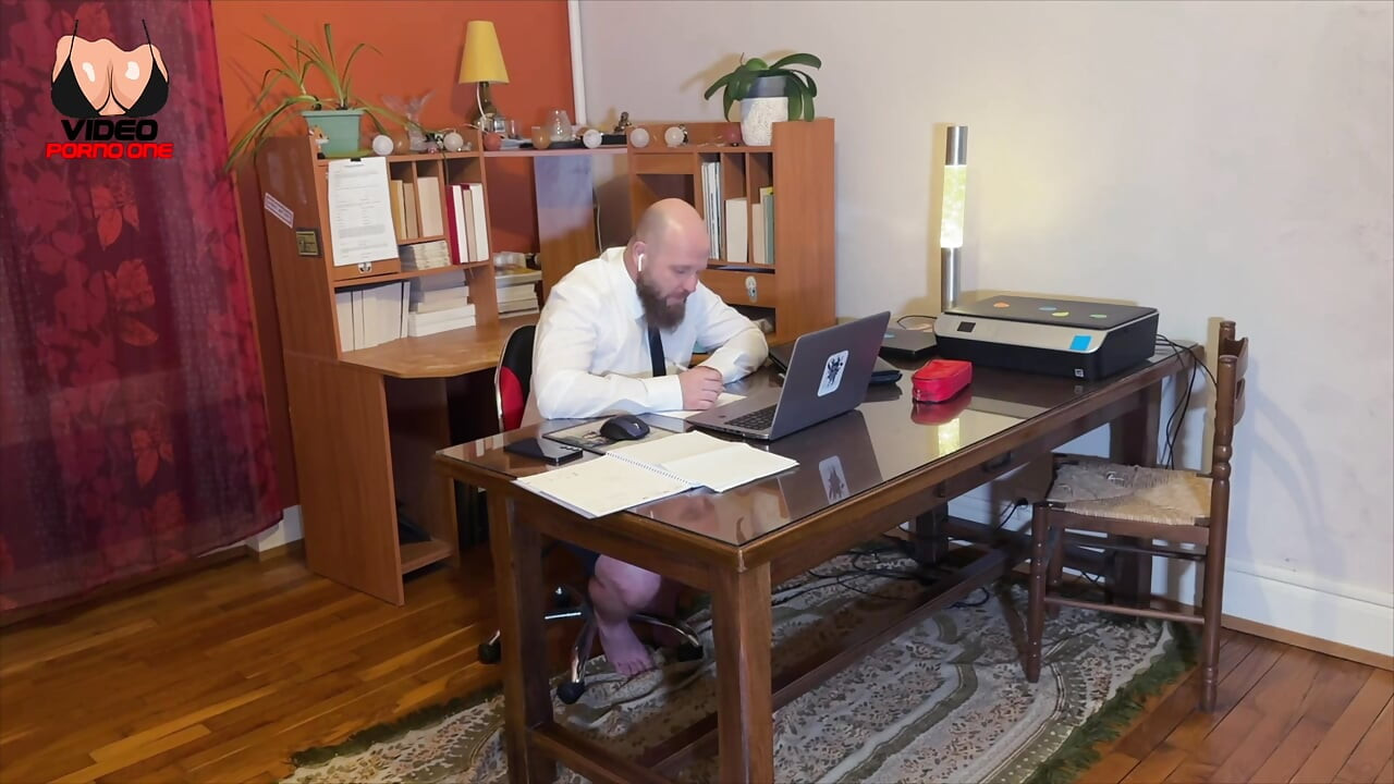 I Get Sucked While I'm on Video with My Colleagues